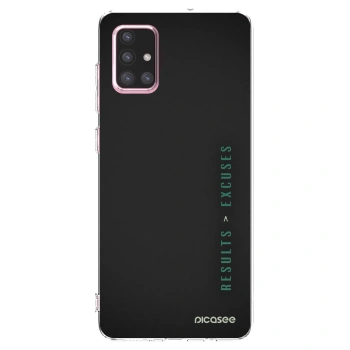 Picasee silikonový průhledný obal pro Samsung Galaxy A71 A715F - Results x Excuses
