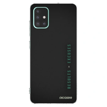 Picasee silikonový průhledný obal pro Samsung Galaxy A51 A515F - Results x Excuses