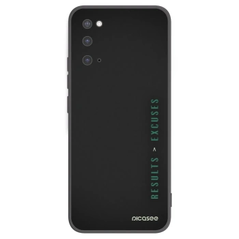 Picasee silikonový černý obal pro Samsung Galaxy S20 G980F - Results x Excuses