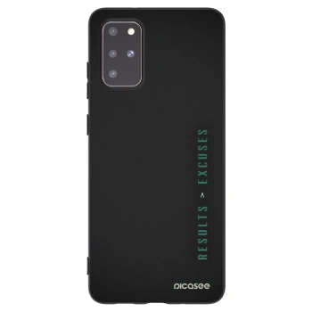 Picasee silikonový černý obal pro Samsung Galaxy S20+ G985F - Results x Excuses
