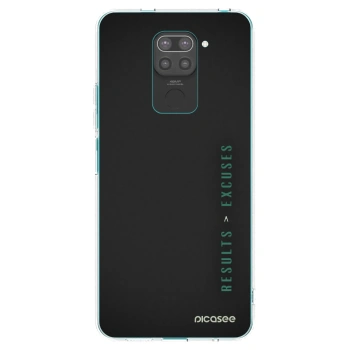 Picasee silikonový černý obal pro Xiaomi Redmi Note 9 - Results x Excuses