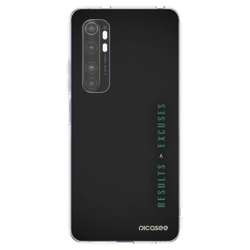 Picasee silikonový průhledný obal pro Xiaomi Mi Note 10 Lite - Results x Excuses