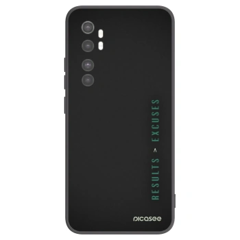 Picasee silikonový černý obal pro Xiaomi Mi Note 10 Lite - Results x Excuses