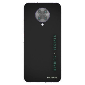 Picasee silikonový průhledný obal pro Xiaomi Poco F2 Pro - Results x Excuses