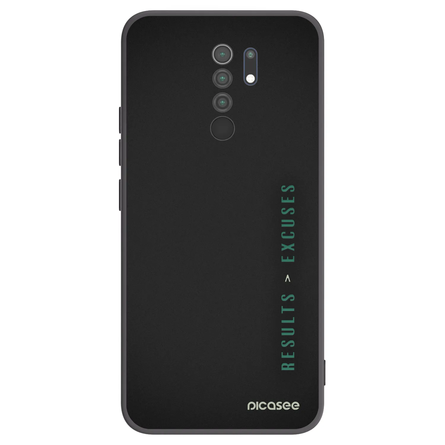 Picasee silikonový černý obal pro Xiaomi Redmi 9 - Results x Excuses