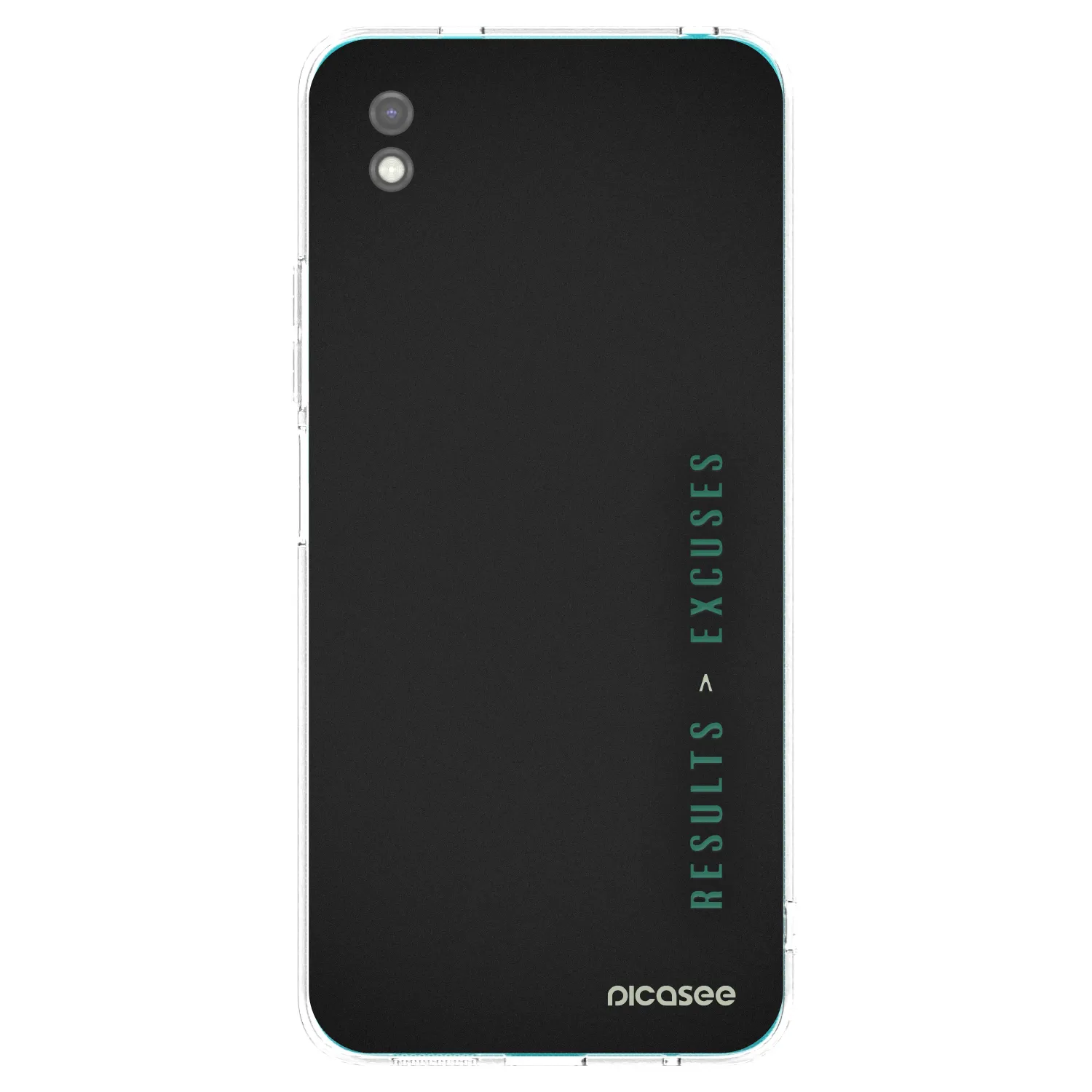 Picasee silikonový černý obal pro Xiaomi Redmi 9A - Results x Excuses