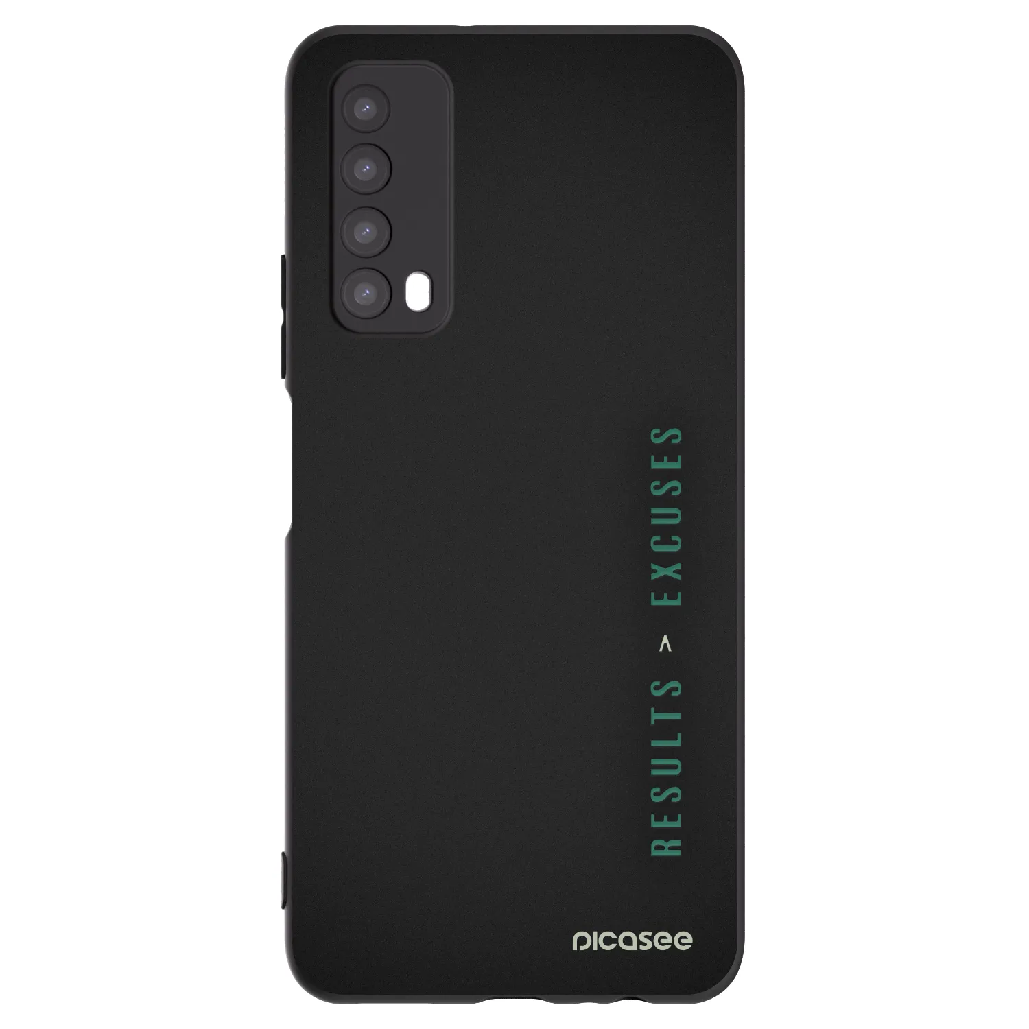 Picasee silikonový černý obal pro Huawei P Smart 2021 - Results x Excuses