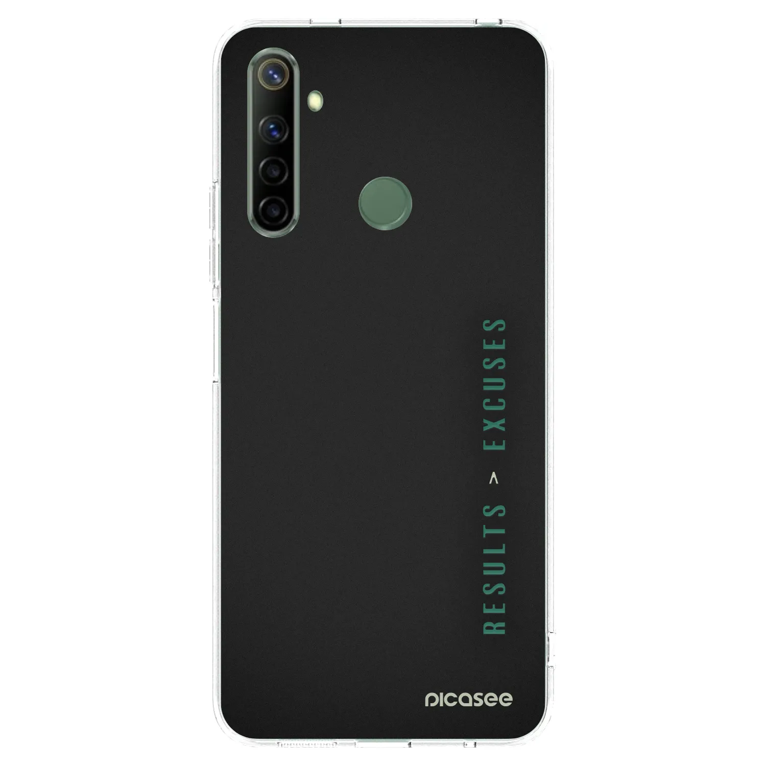 Picasee silikonový průhledný obal pro Realme 6i - Results x Excuses