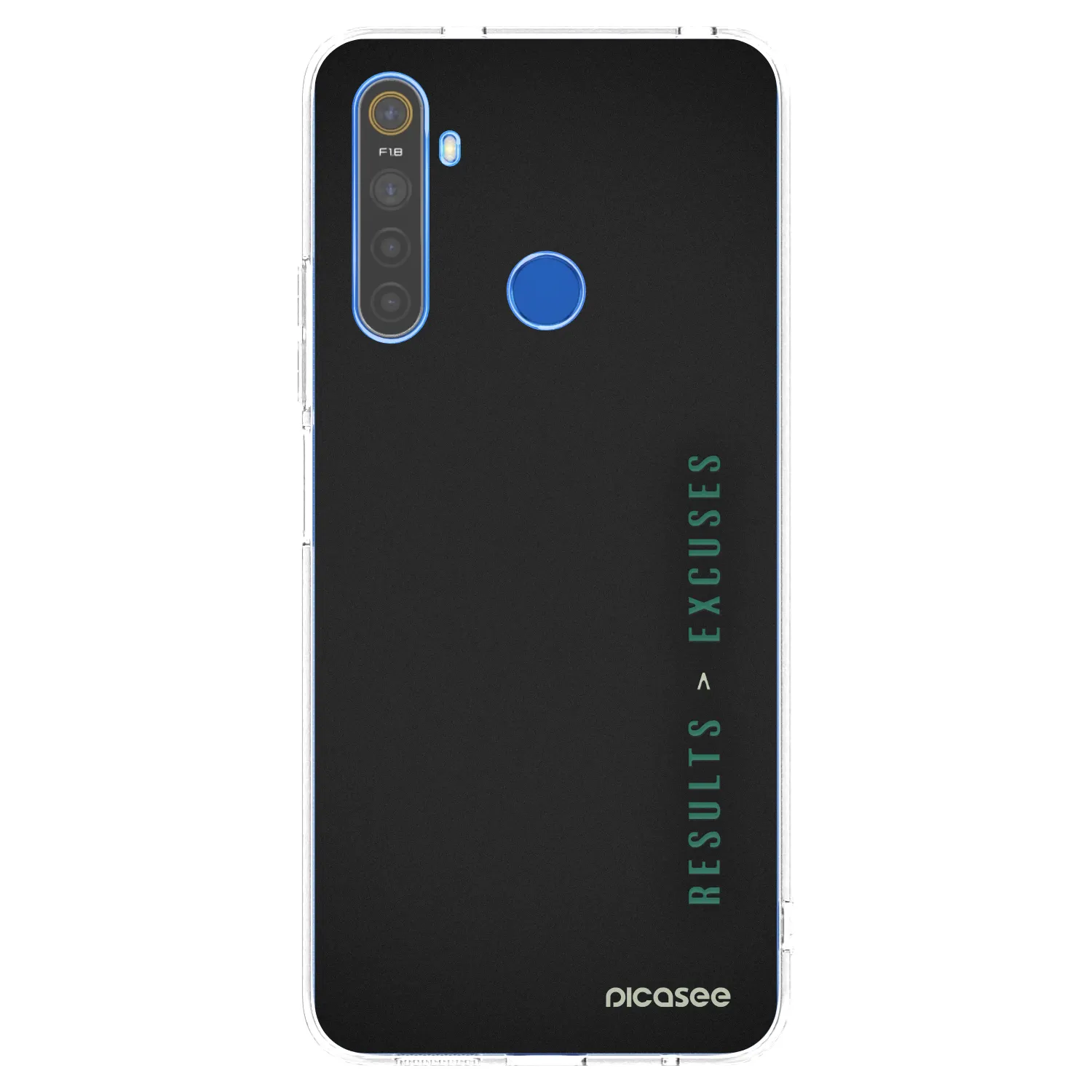 Picasee silikonový průhledný obal pro Realme 5 - Results x Excuses