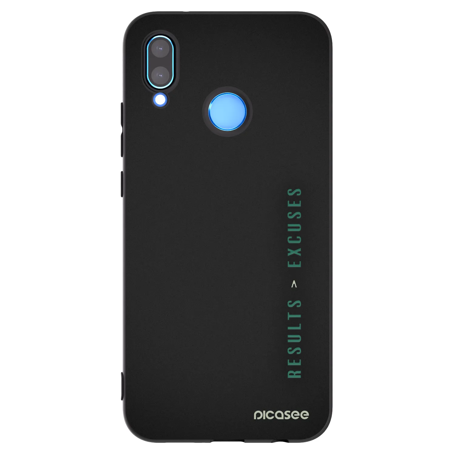 Picasee silikonový černý obal pro Huawei P20 Lite - Results x Excuses