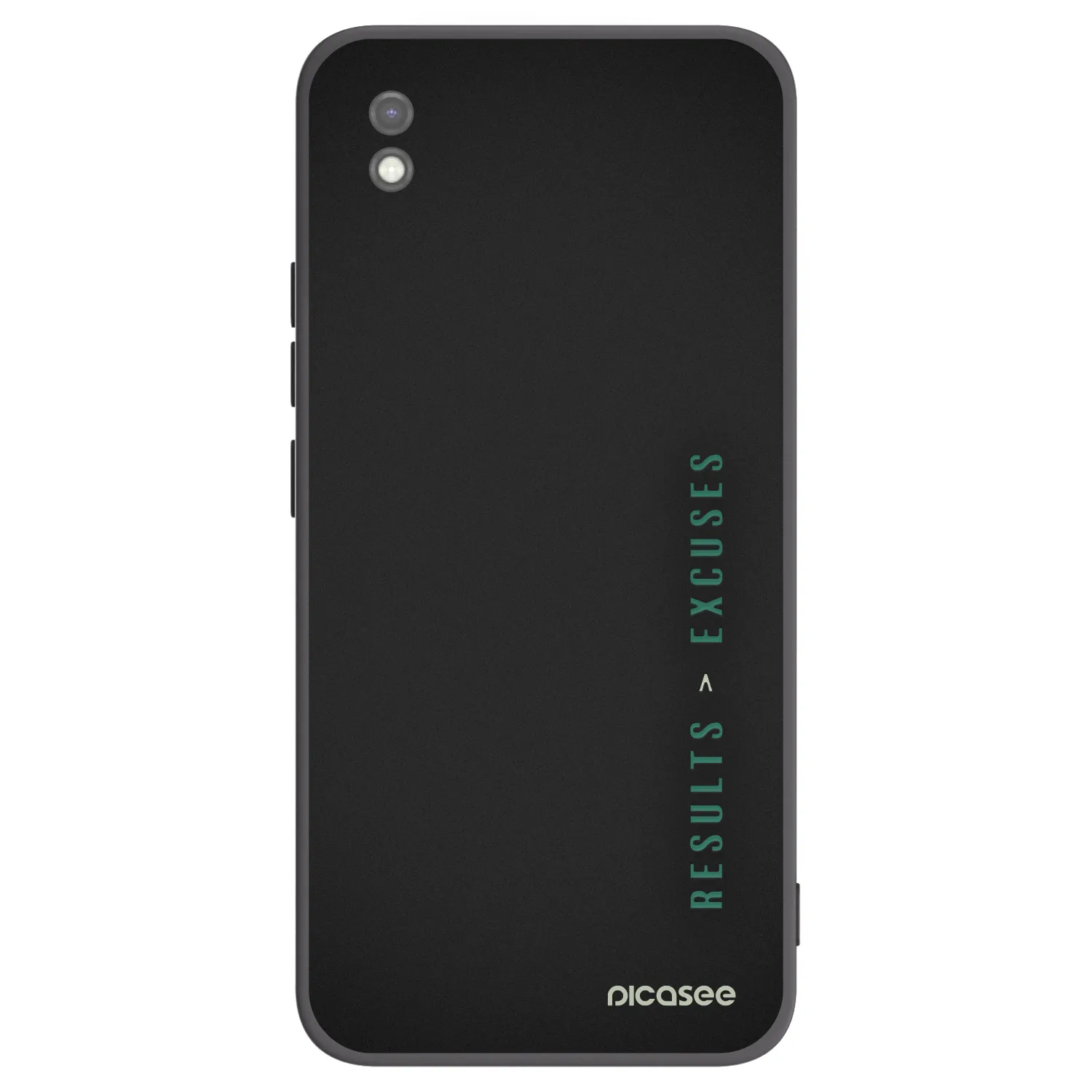 Picasee silikonový černý obal pro Xiaomi Redmi 9AT - Results x Excuses