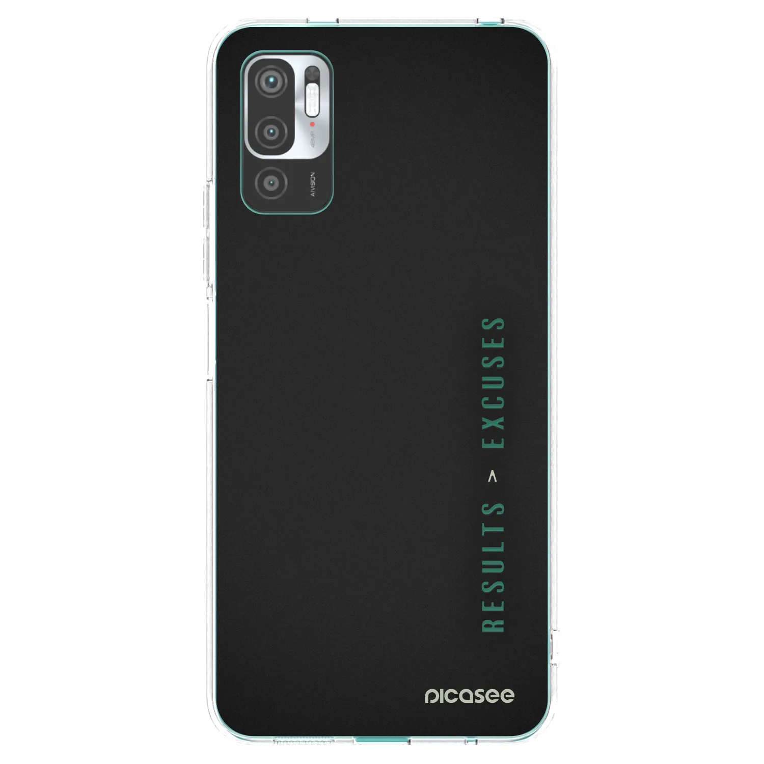 Picasee silikonový průhledný obal pro Xiaomi Redmi Note 10 5G - Results x Excuses