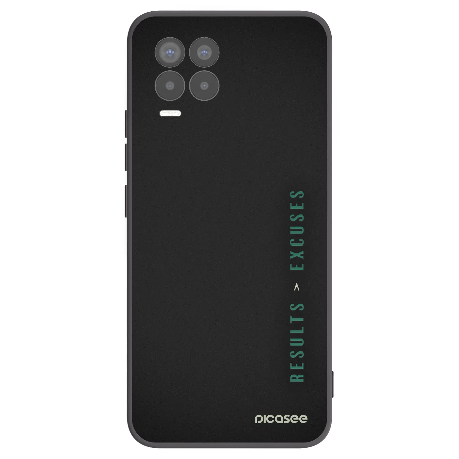 Picasee silikonový černý obal pro Realme 8 4G - Results x Excuses