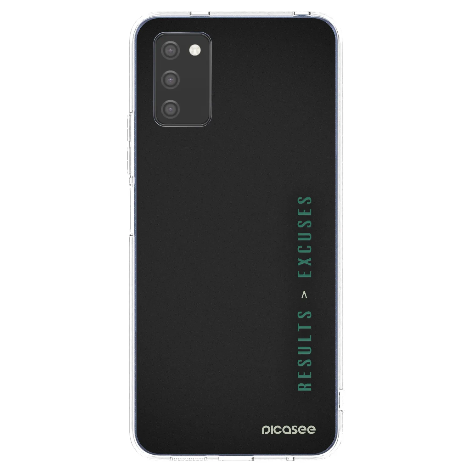 Picasee silikonový průhledný obal pro Samsung Galaxy A02s A025G - Results x Excuses