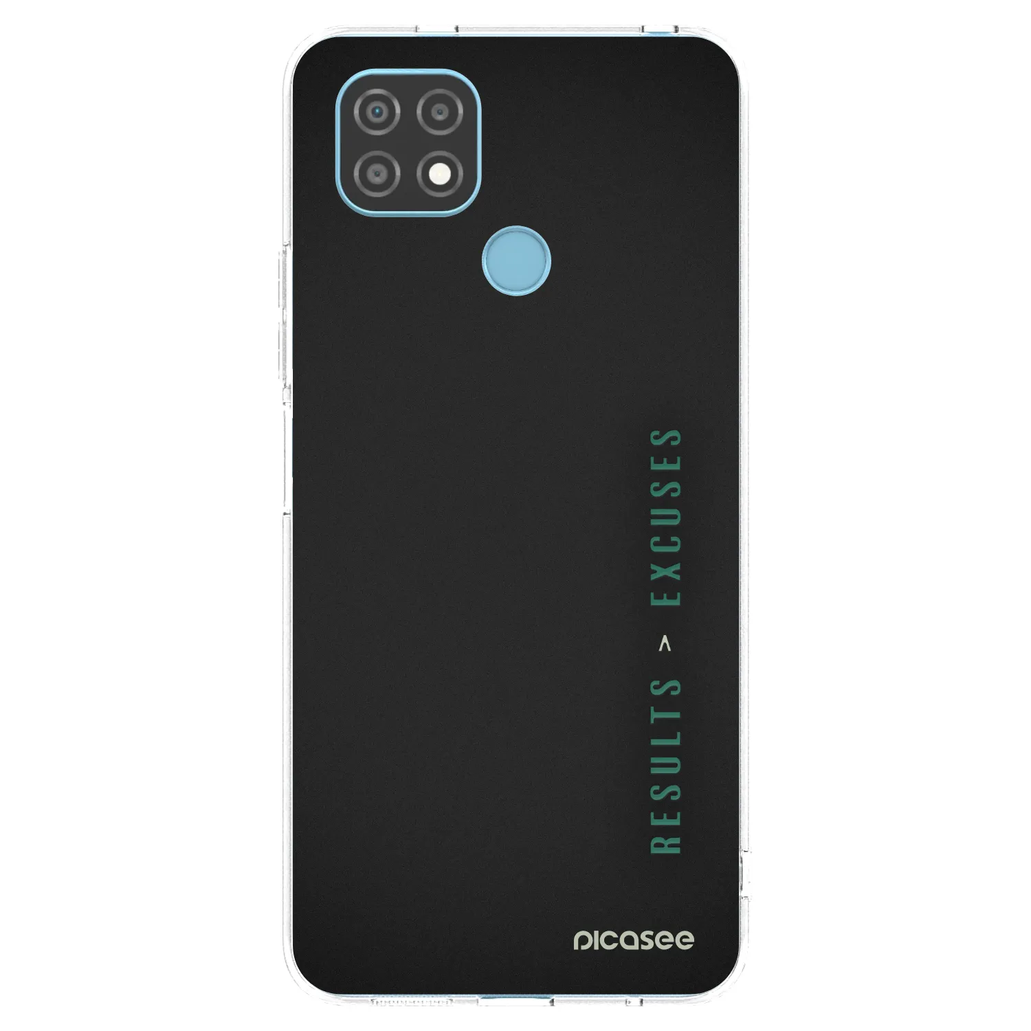 Picasee silikonový průhledný obal pro Realme C21 - Results x Excuses