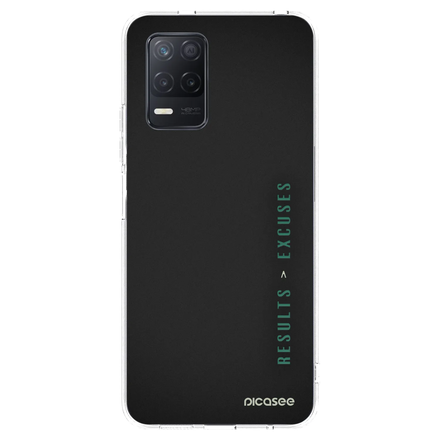 Picasee silikonový průhledný obal pro Realme 8 5G - Results x Excuses