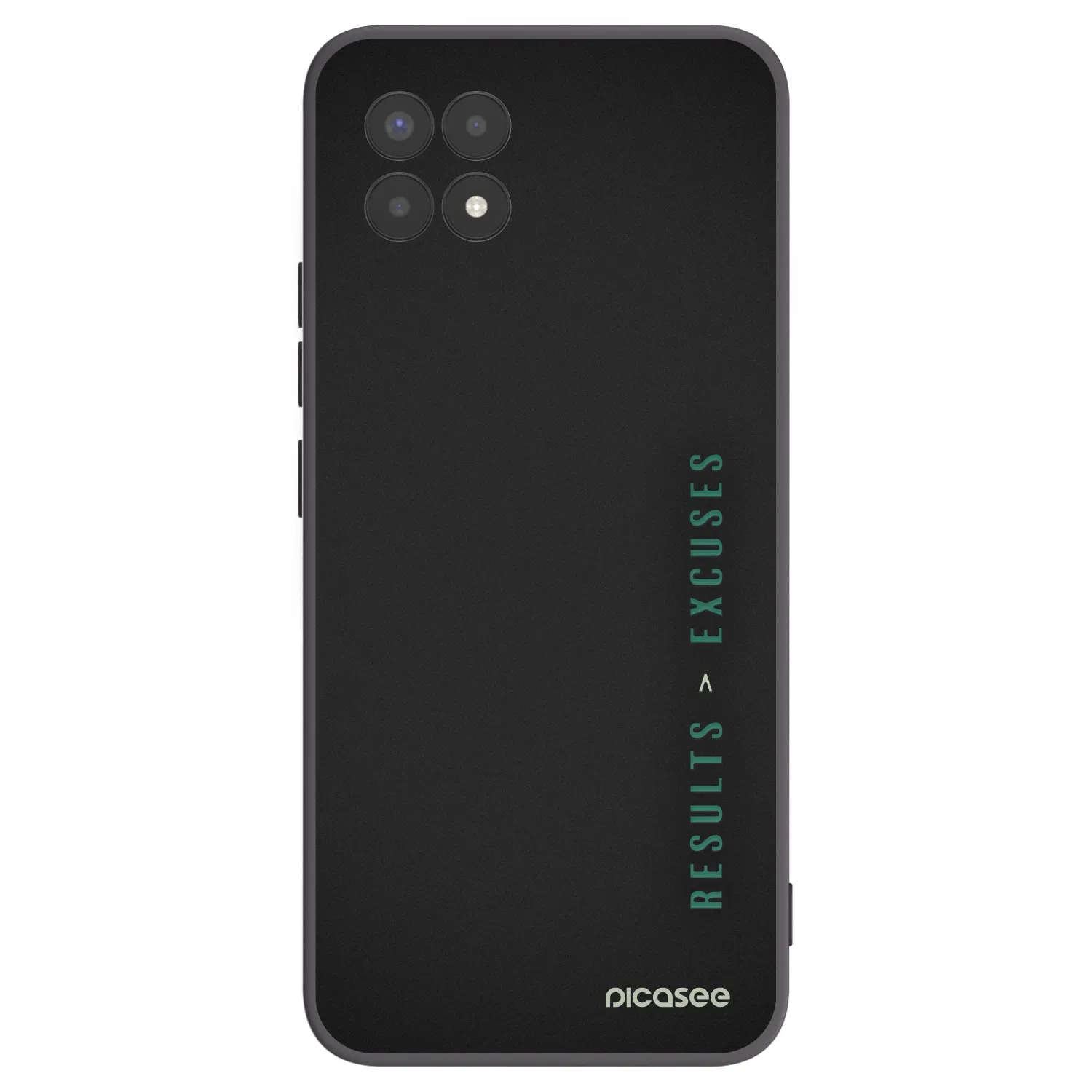 Picasee silikonový černý obal pro Realme 8i - Results x Excuses