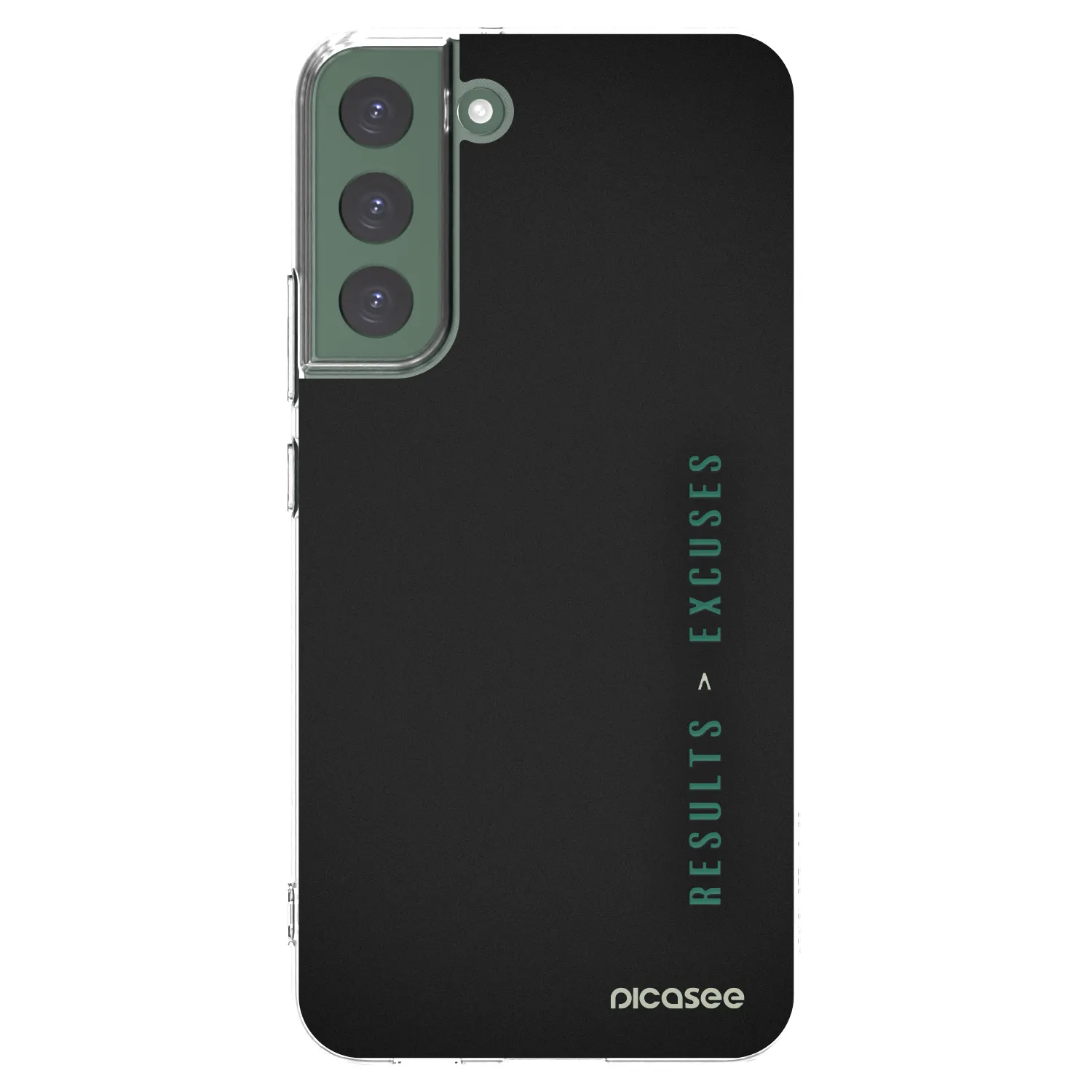 Picasee silikonový průhledný obal pro Samsung Galaxy S22+ 5G - Results x Excuses