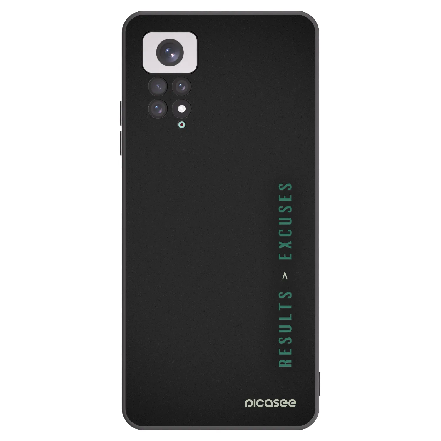 Levně Silikonový černý obal pro Xiaomi Redmi Note 11 - Results x Excuses