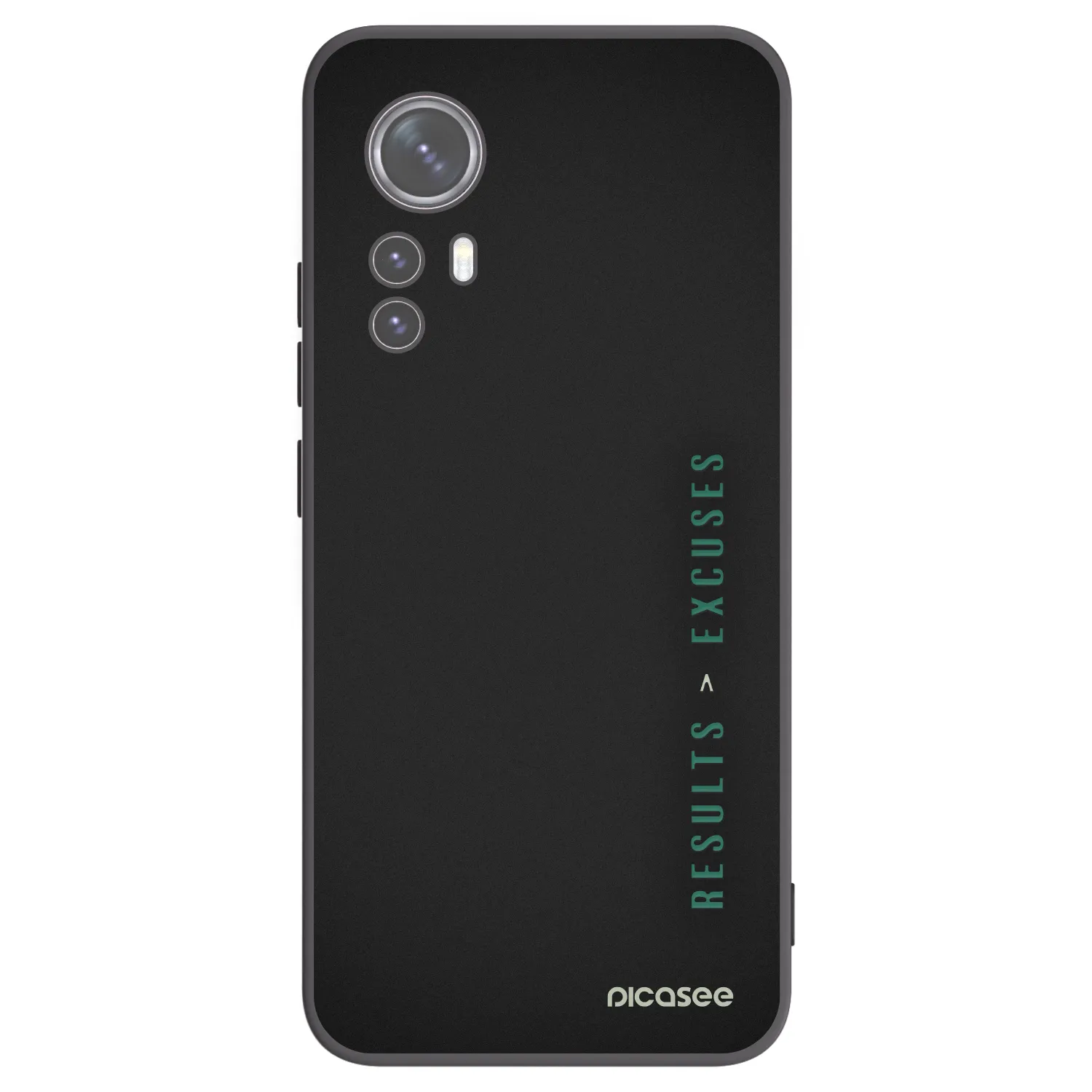 Picasee silikonový černý obal pro Xiaomi 12 - Results x Excuses