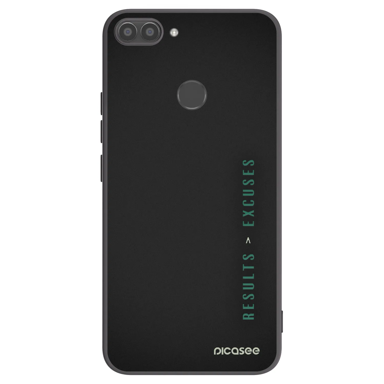 Picasee silikonový černý obal pro Huawei P Smart - Results x Excuses