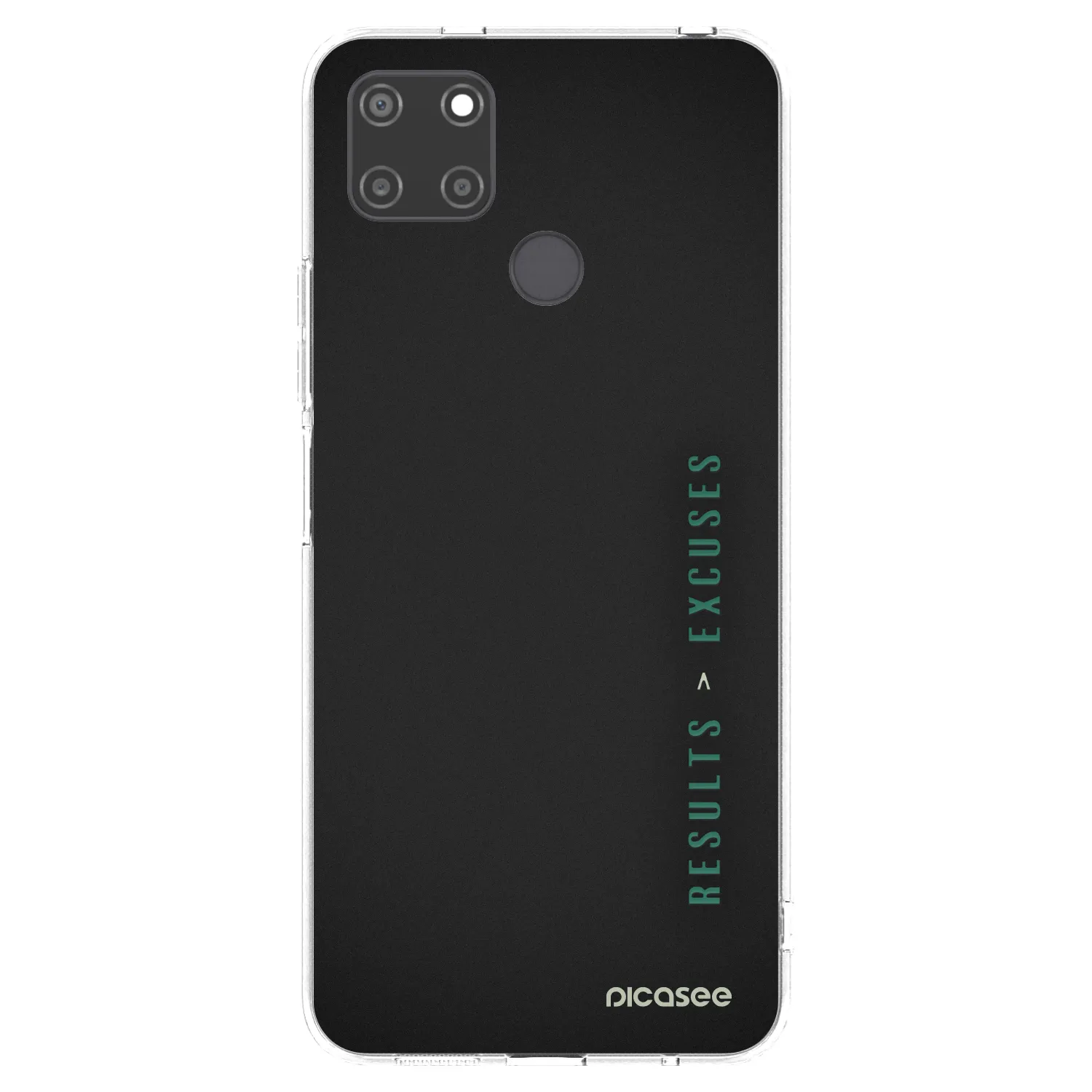 Picasee silikonový průhledný obal pro Realme C21Y - Results x Excuses