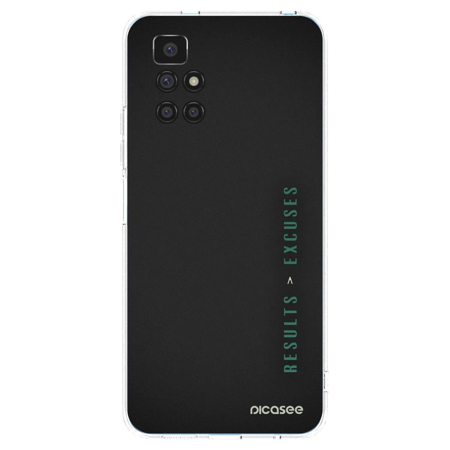 Picasee silikonový průhledný obal pro Xiaomi Redmi 10 (2022) - Results x Excuses