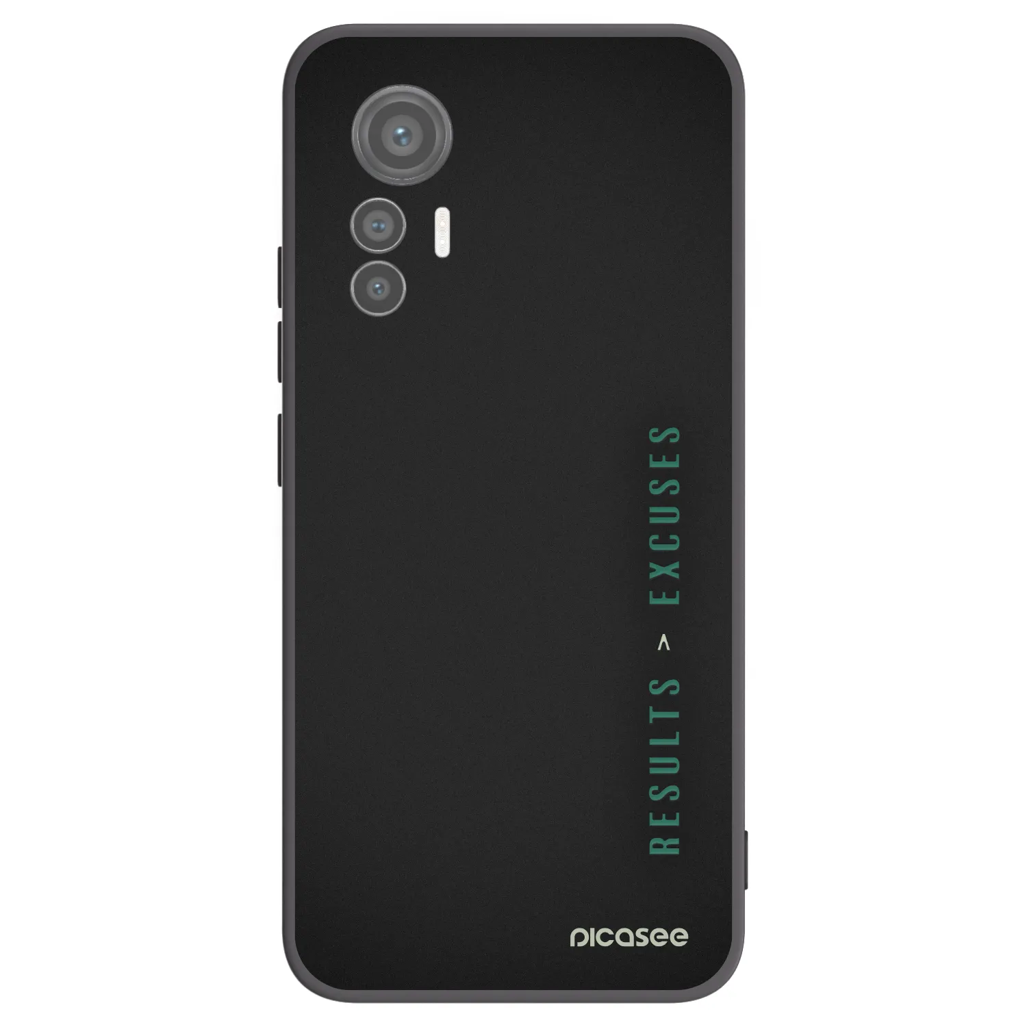 Picasee silikonový černý obal pro Xiaomi 12 Lite - Results x Excuses