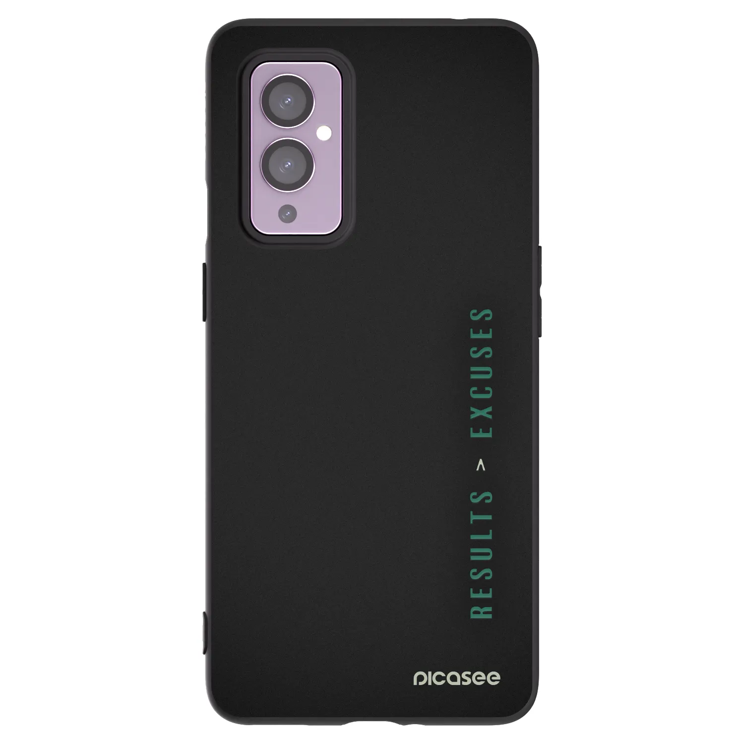 Picasee silikonový černý obal pro OnePlus 9 - Results x Excuses