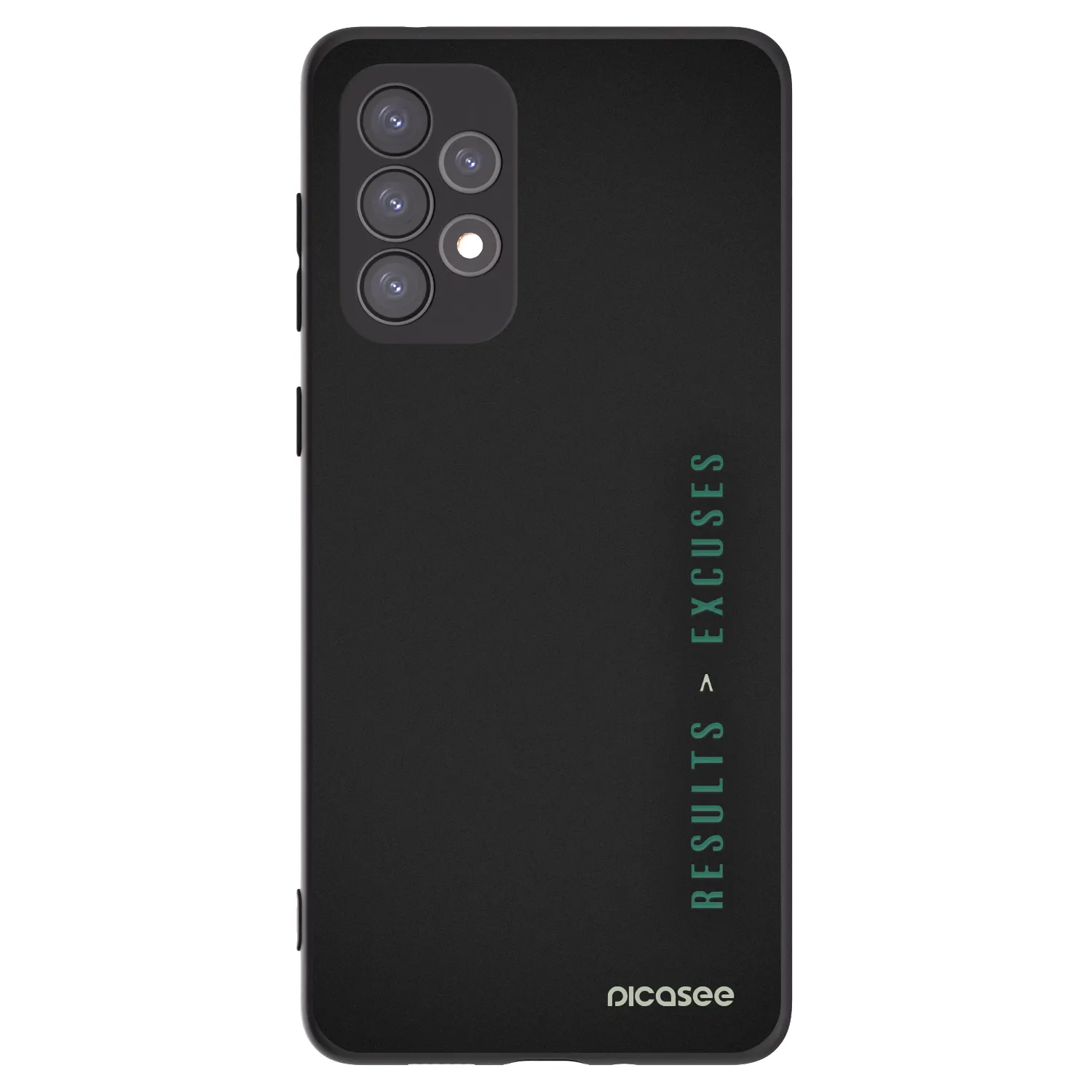 Picasee silikonový černý obal pro Samsung Galaxy A73 5G - Results x Excuses
