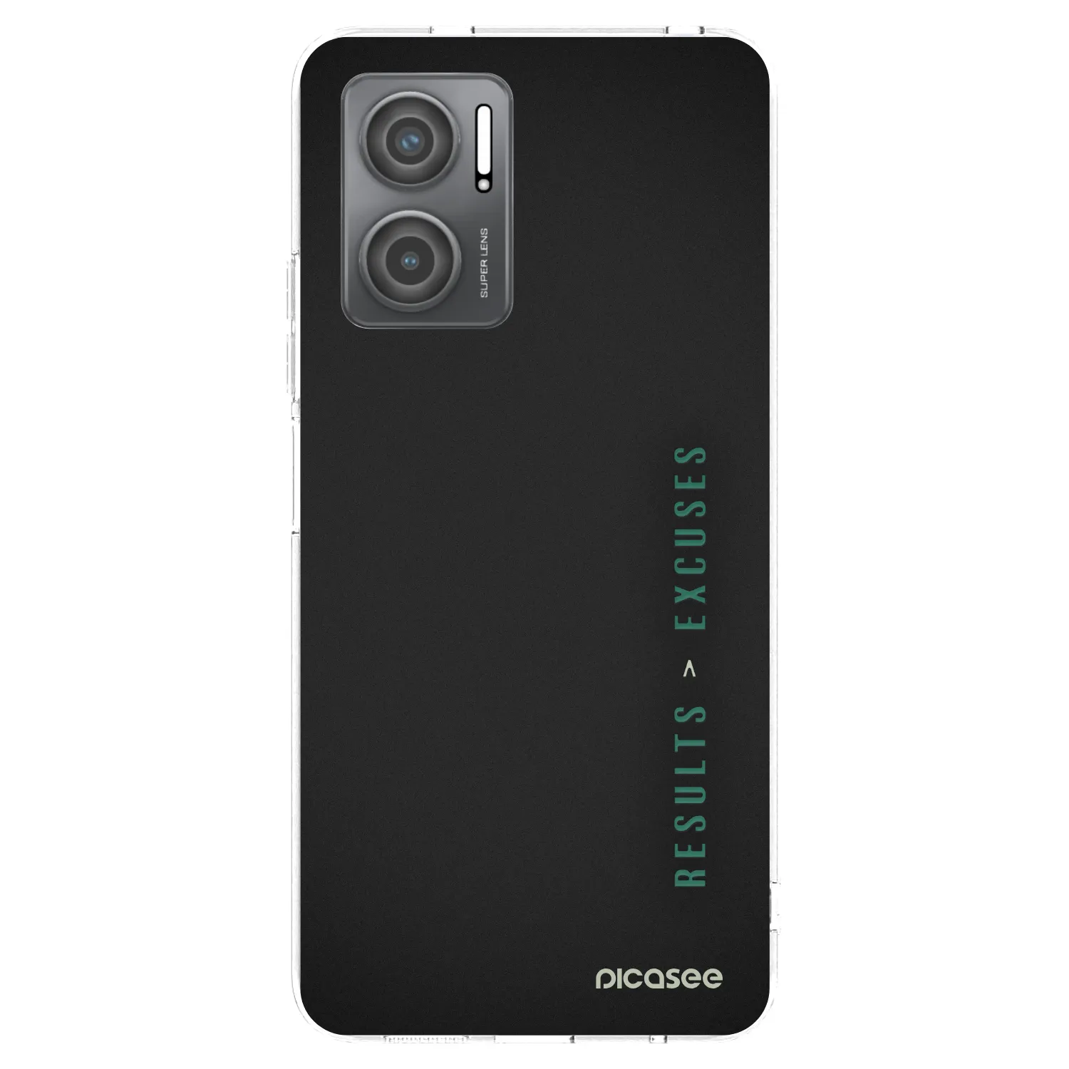 Picasee silikonový průhledný obal pro Xiaomi Redmi 10 5G - Results x Excuses