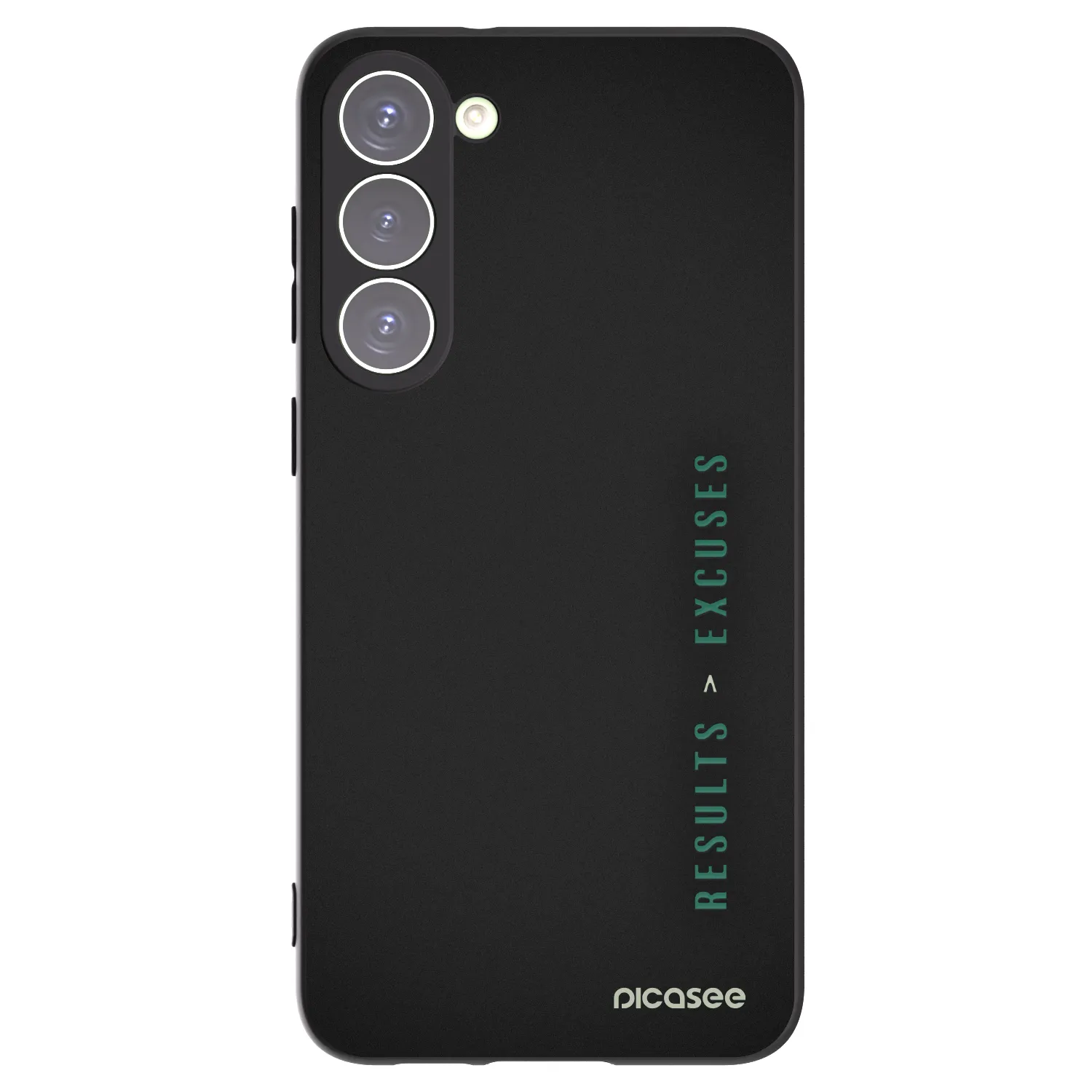 Picasee silikonový černý obal pro Samsung Galaxy S23+ 5G - Results x Excuses