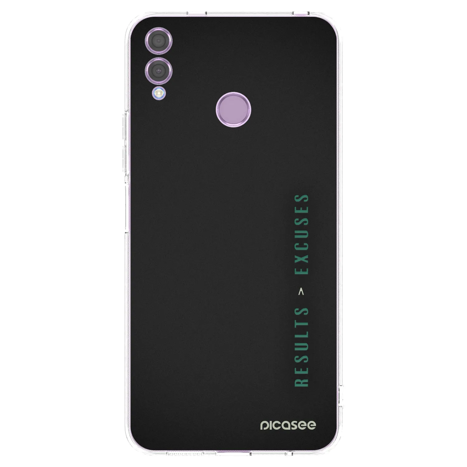 Picasee silikonový průhledný obal pro Honor 8X - Results x Excuses