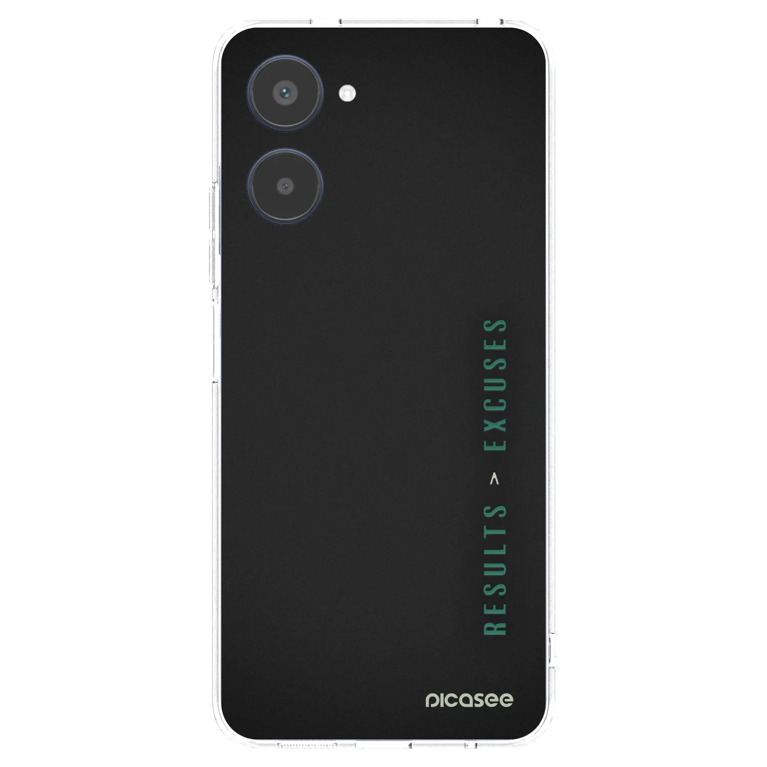 Picasee silikonový průhledný obal pro Realme 10 4G - Results x Excuses