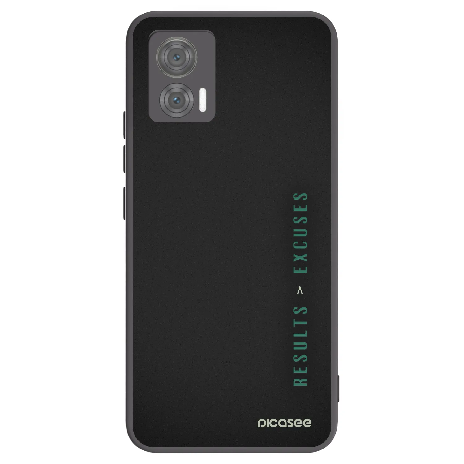 Picasee silikonový černý obal pro Motorola Edge 30 Neo - Results x Excuses