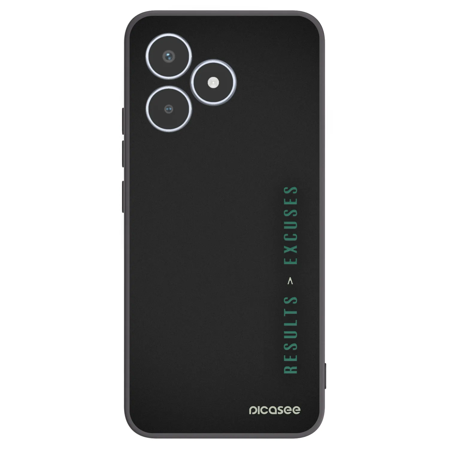 Picasee silikonový černý obal pro Realme C53 - Results x Excuses