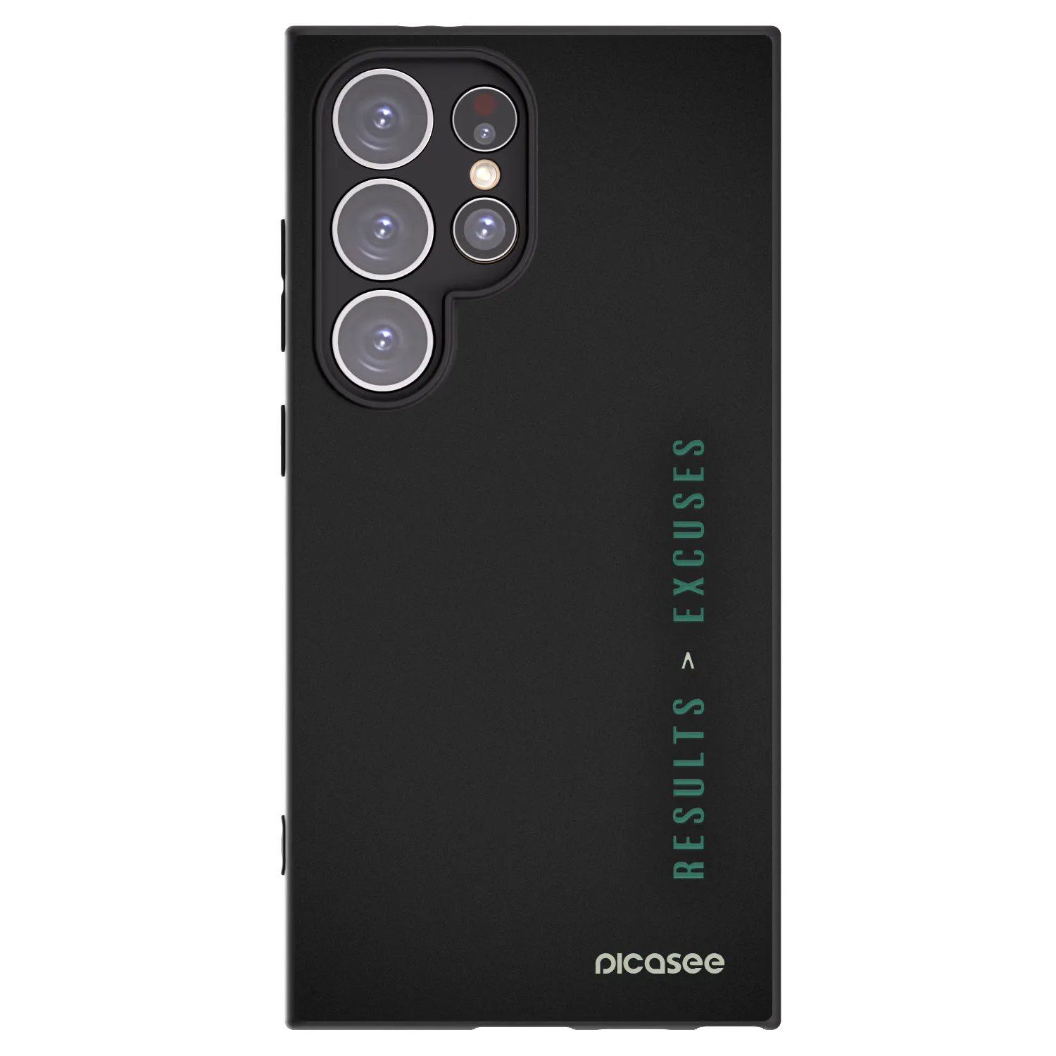 Picasee silikonový černý obal pro Samsung Galaxy S24 Ultra S928B 5G - Results x Excuses