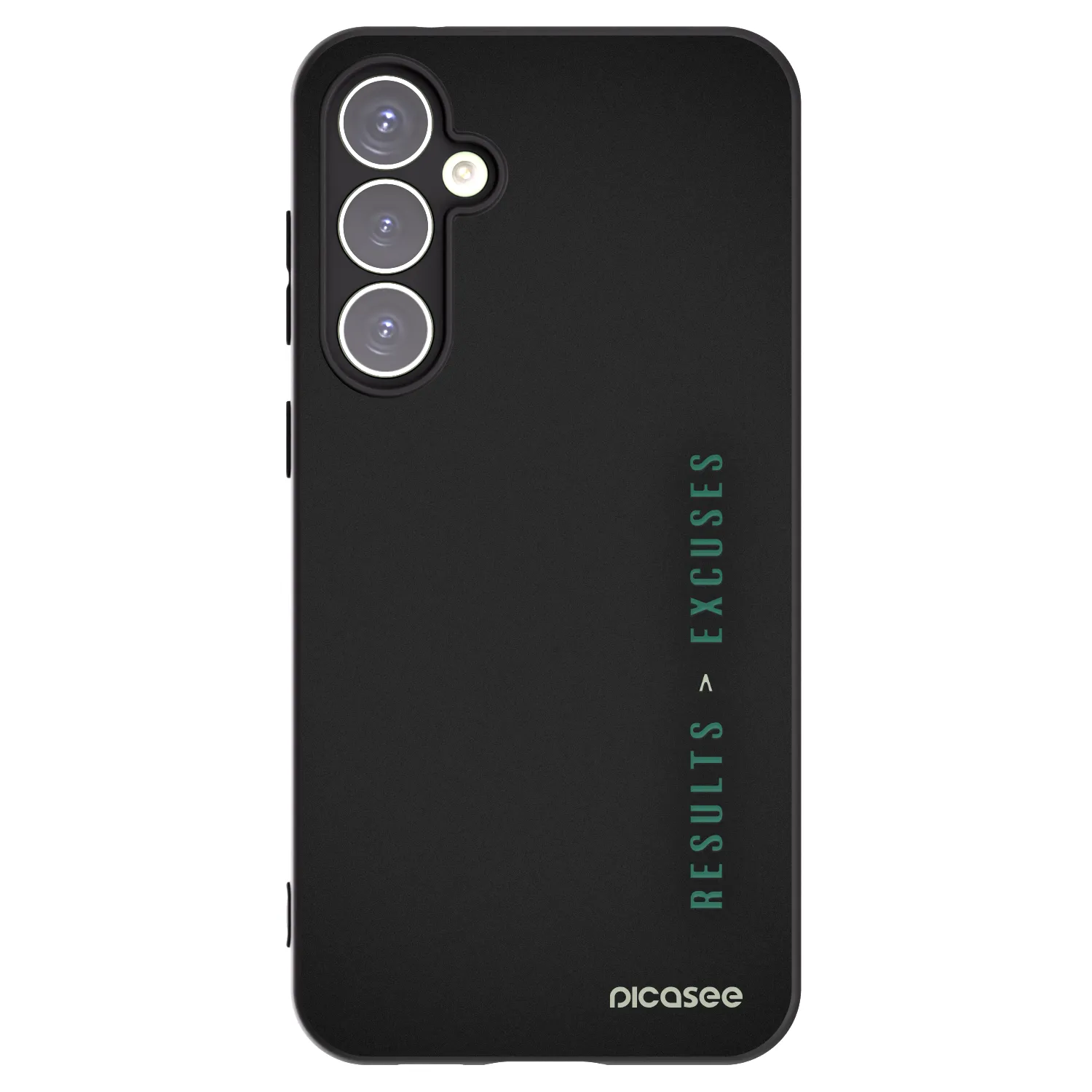 Picasee silikonový černý obal pro Samsung Galaxy S23 FE S711B - Results x Excuses