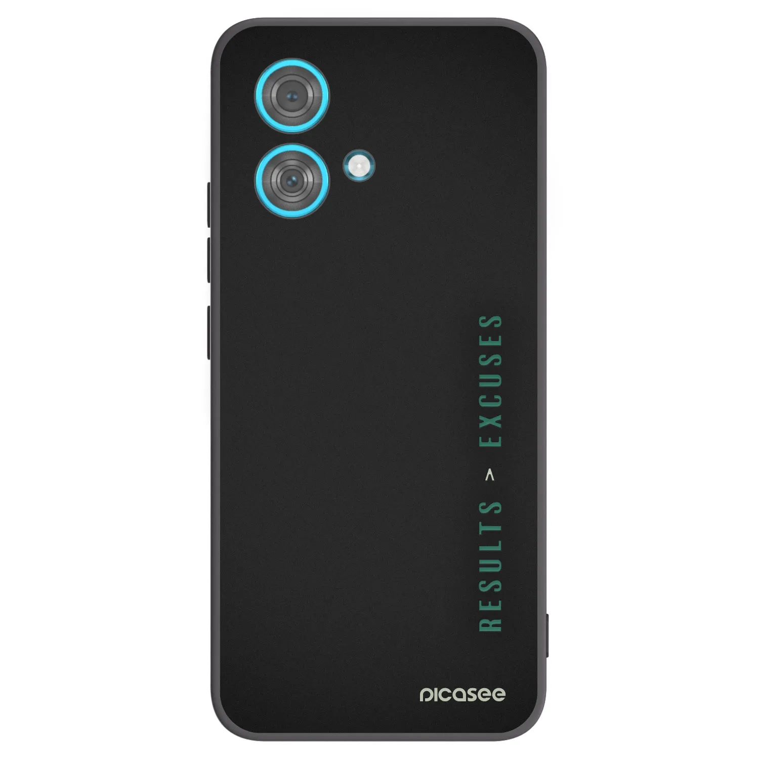 Picasee silikonový černý obal pro Motorola Edge 40 Neo - Results x Excuses