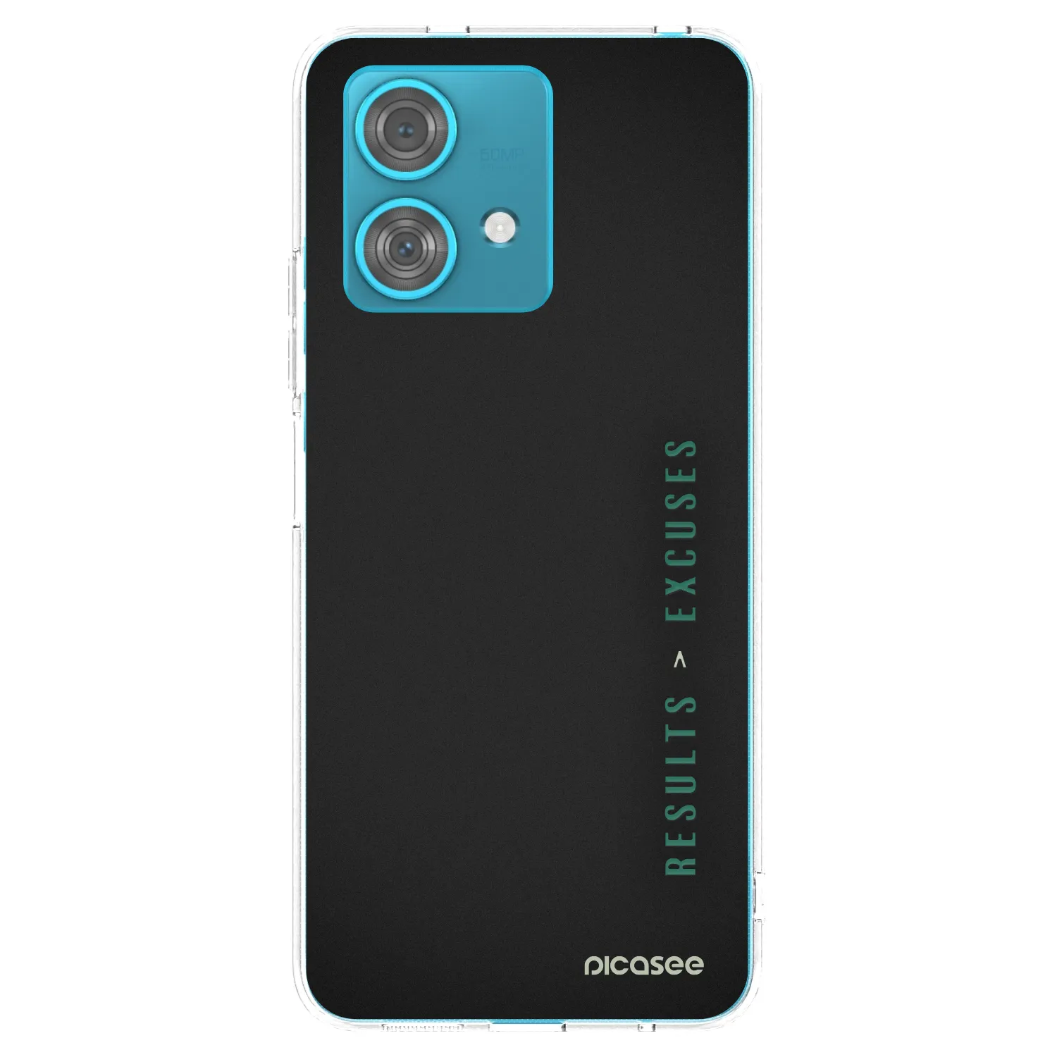 Picasee silikonový průhledný obal pro Motorola Edge 40 Neo - Results x Excuses