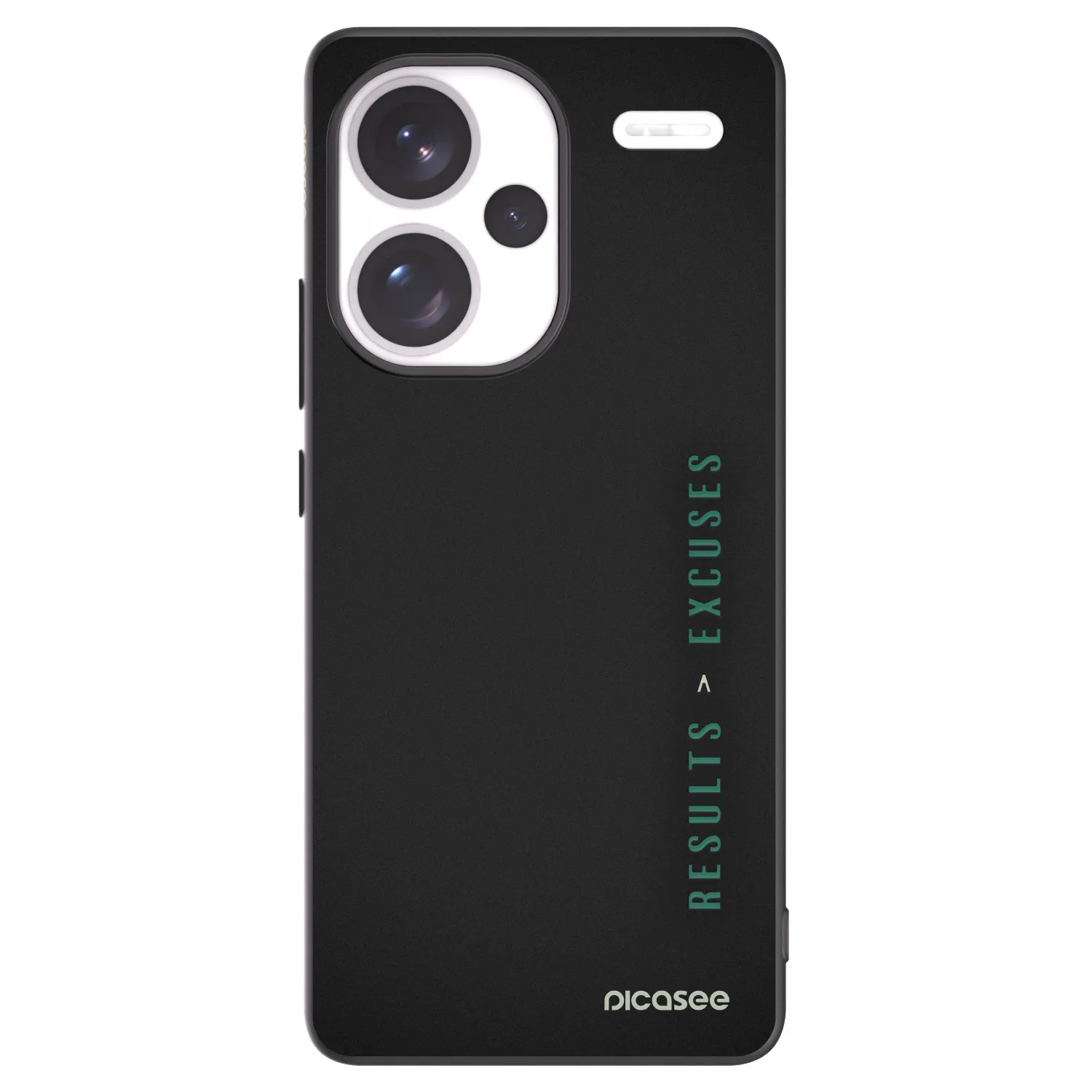 Picasee silikonový černý obal pro Xiaomi Redmi Note 13 Pro+ 5G - Results x Excuses