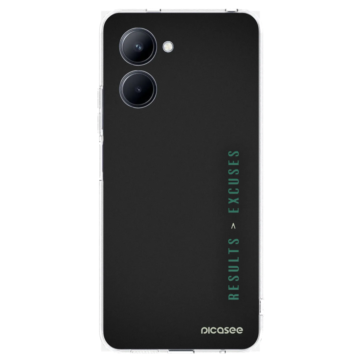 Picasee silikonový průhledný obal pro Realme C33 (2023) - Results x Excuses