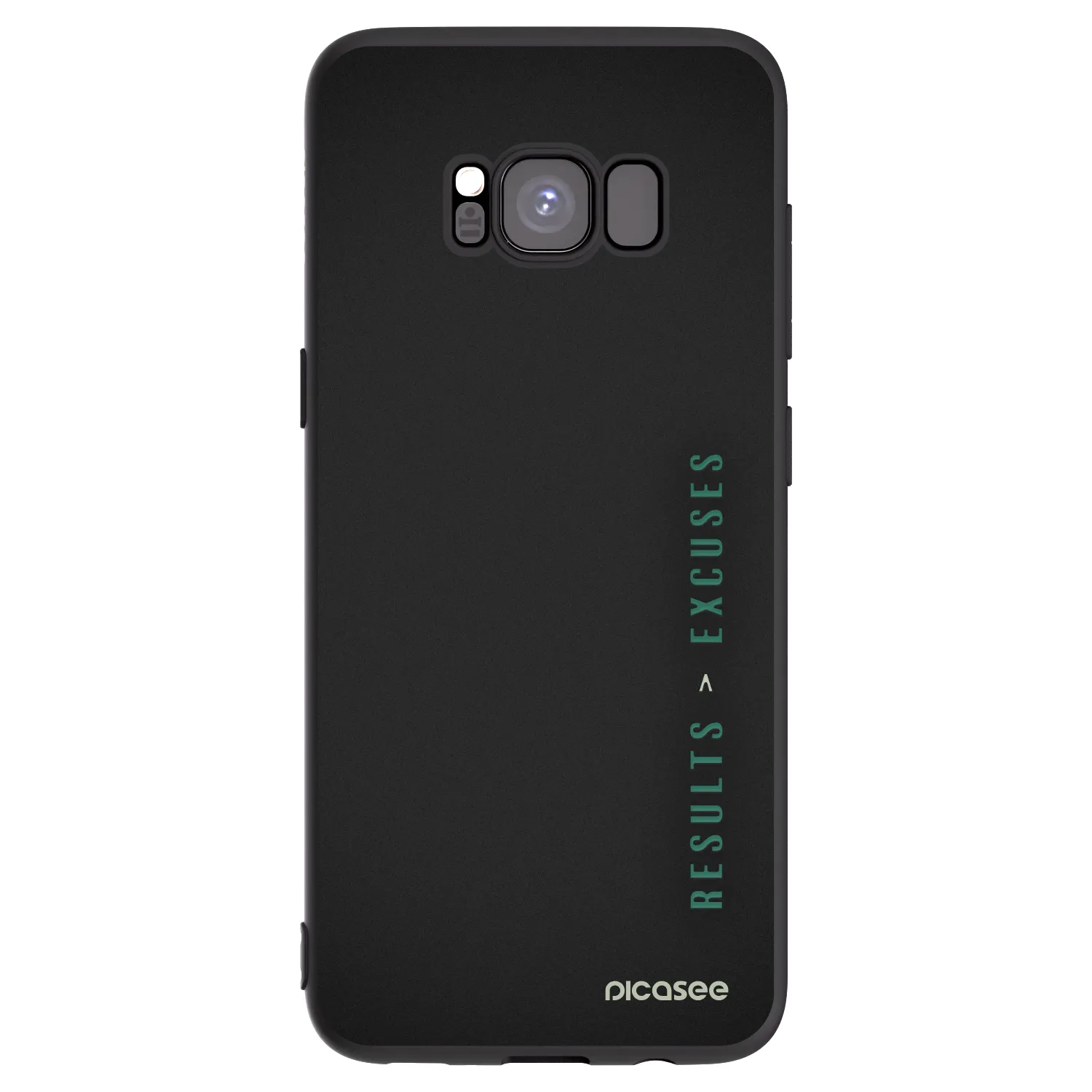 Picasee silikonový černý obal pro Samsung Galaxy S8 G950F - Results x Excuses