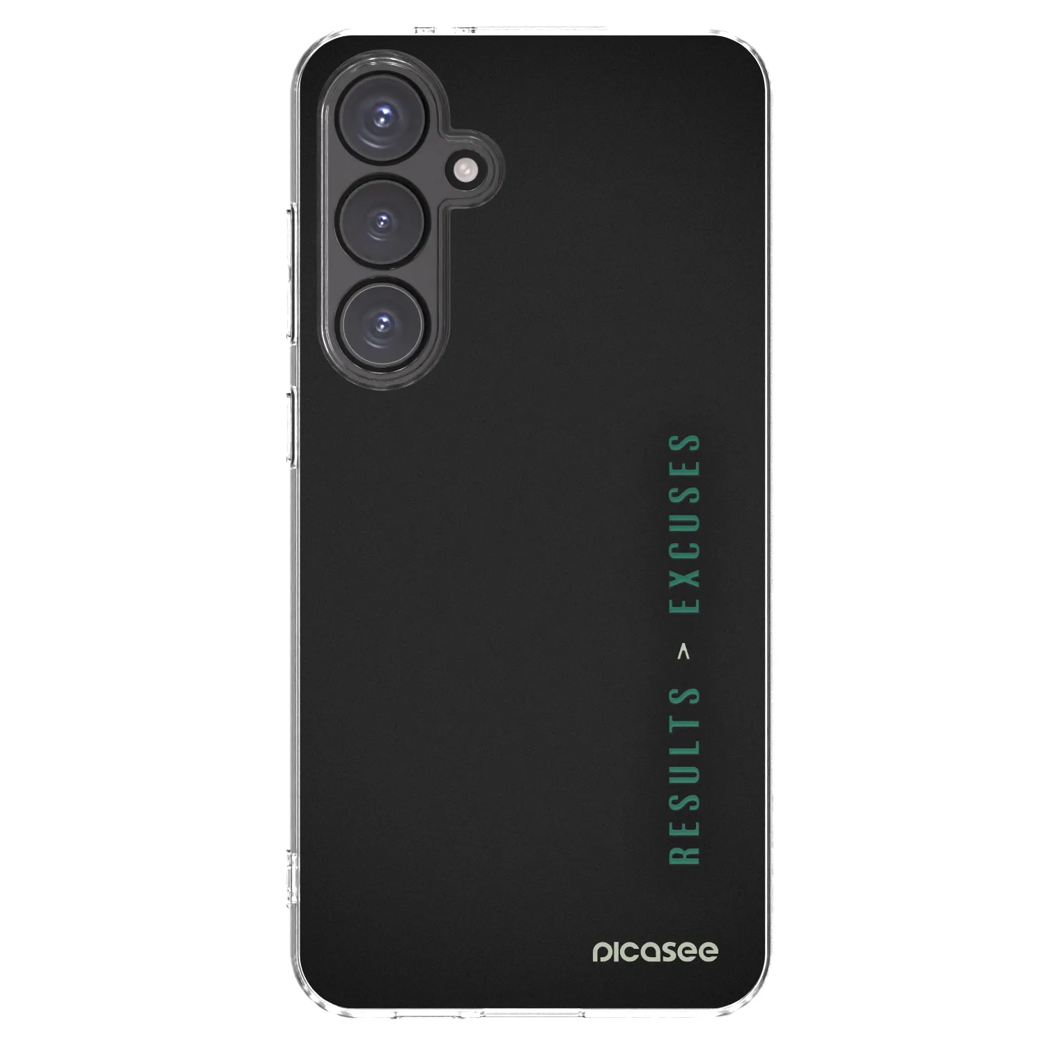Picasee silikonový průhledný obal pro Samsung Galaxy S24 FE S721B - Results x Excuses
