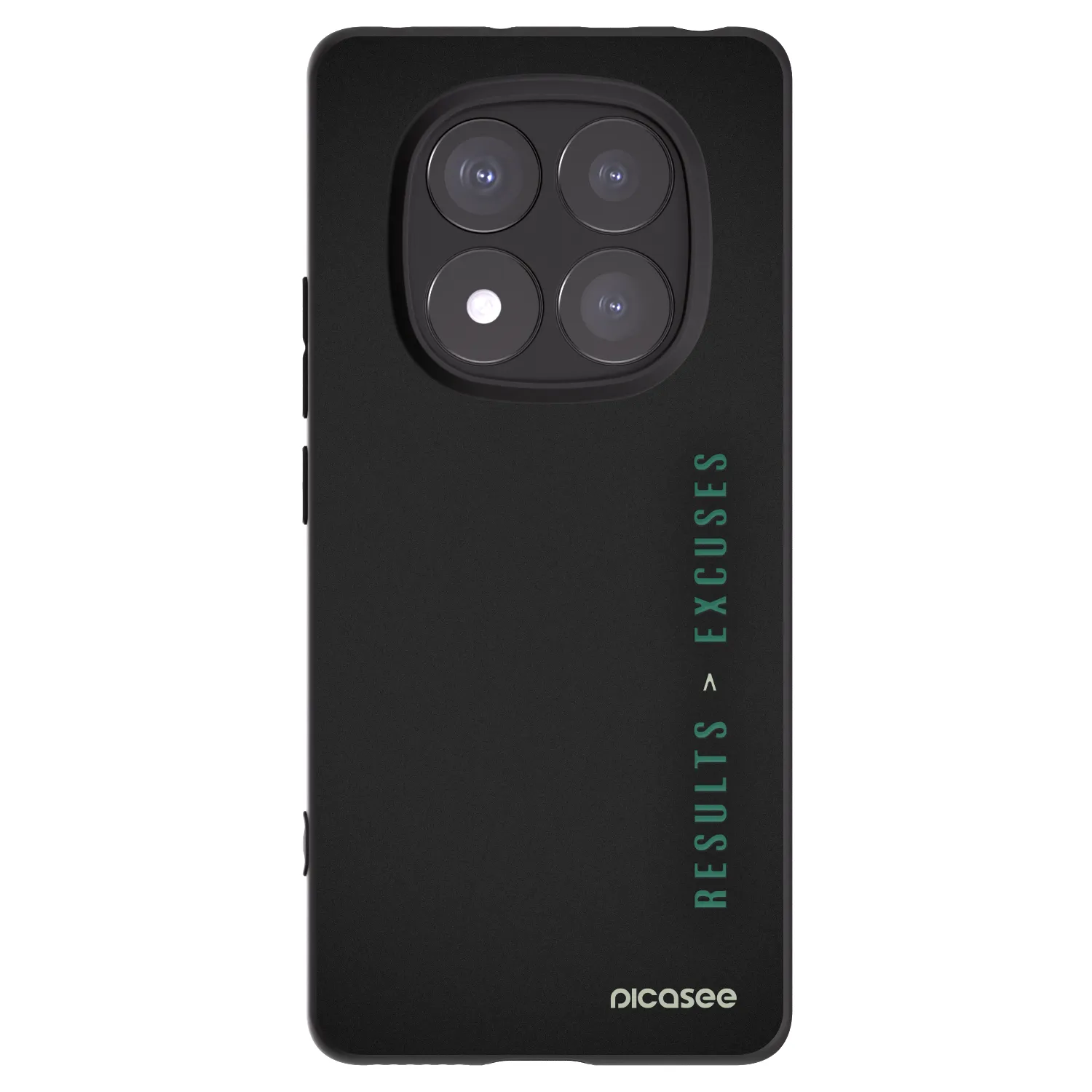Picasee silikonový černý obal pro Xiaomi Redmi Note 14 Pro+ 5G - Results x Excuses