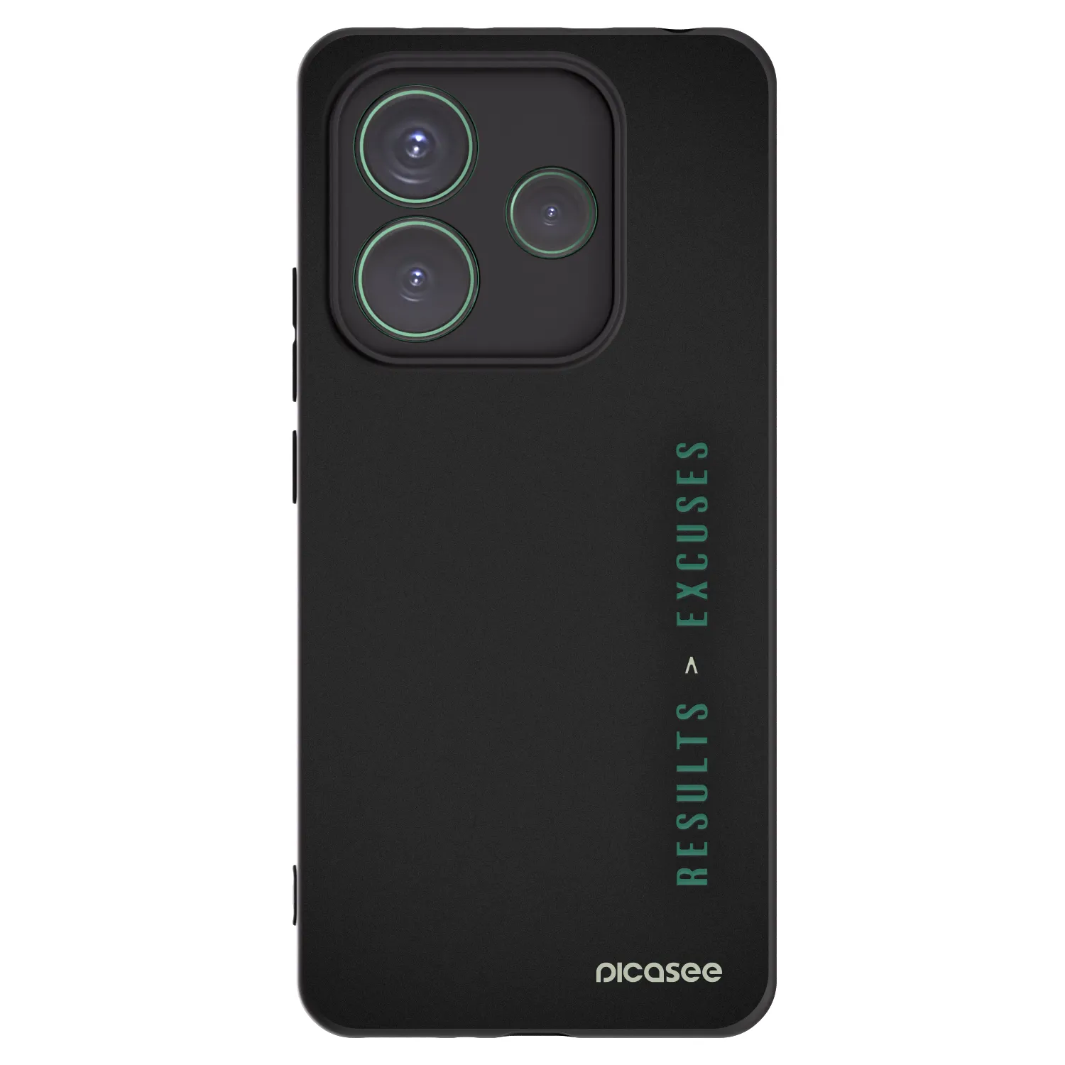 Picasee silikonový černý obal pro Xiaomi Redmi Note 14 5G - Results x Excuses
