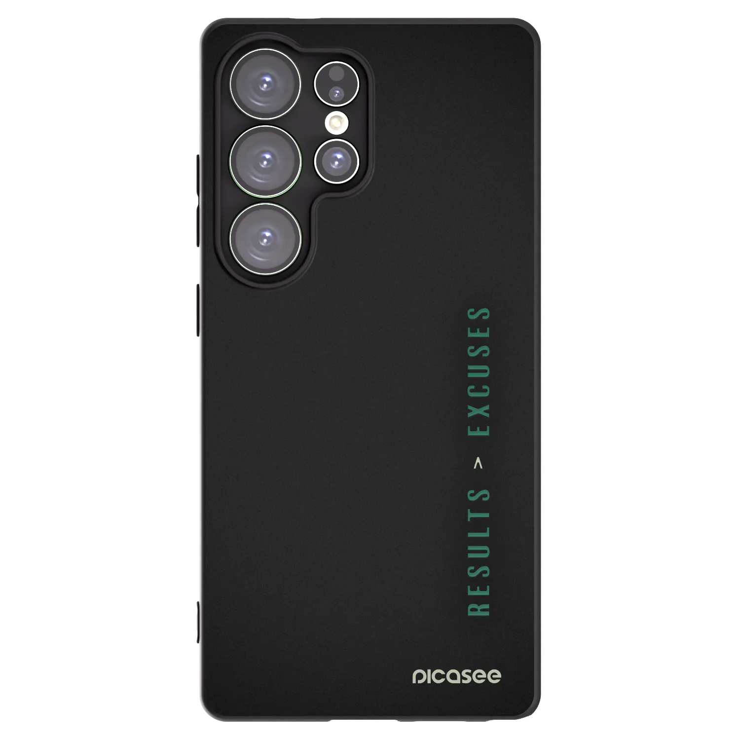 Picasee silikonový černý obal pro Samsung Galaxy S25 Ultra 5G - Results x Excuses