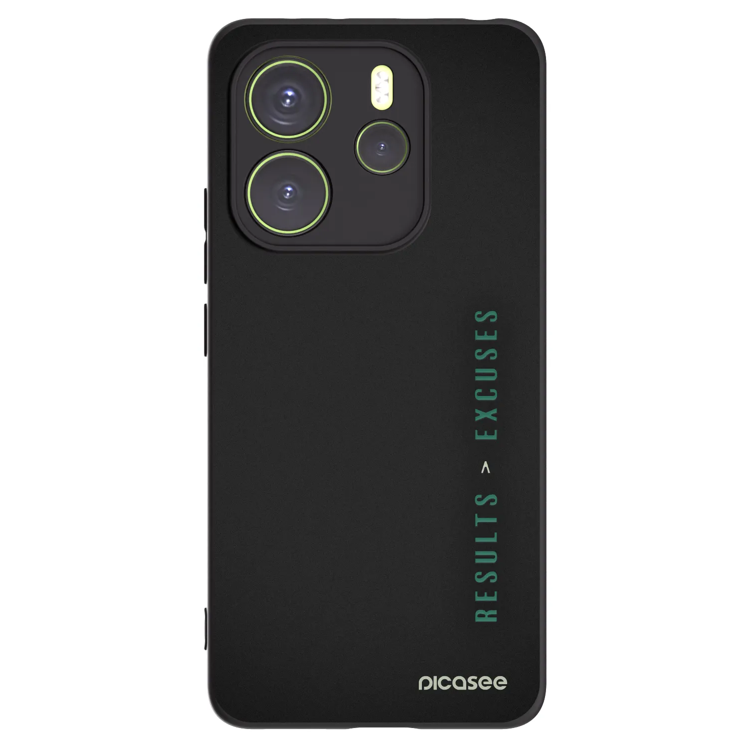 Picasee silikonový černý obal pro Xiaomi Redmi Note 14 4G - Results x Excuses