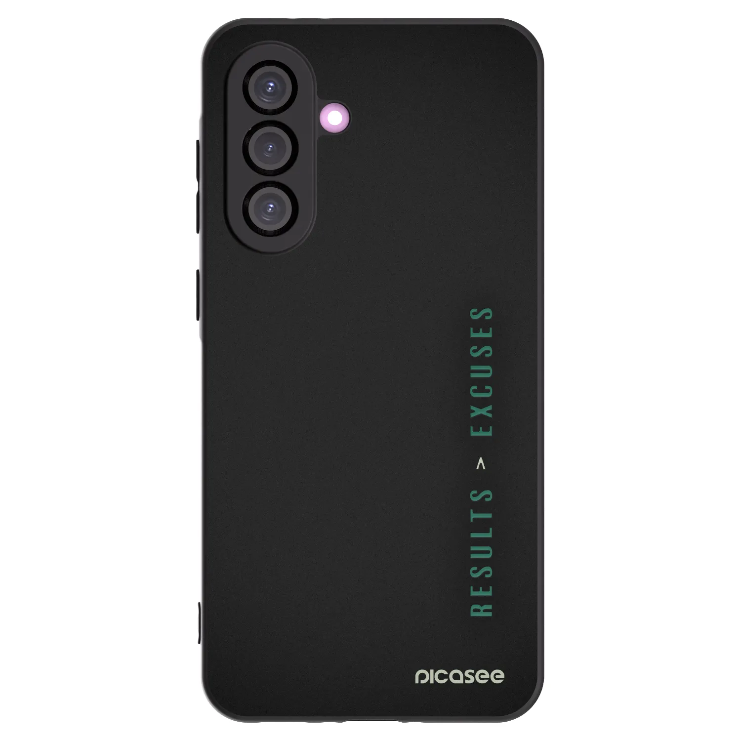 Picasee silikonový černý obal pro Samsung Galaxy A56 5G A566B - Results x Excuses