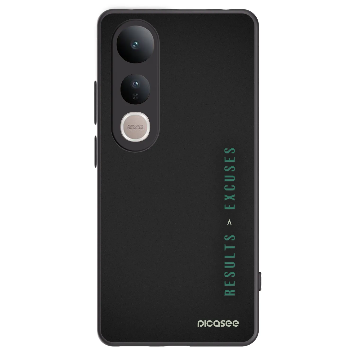 Picasee silikonový černý obal pro Vivo V50 Lite 5G - Results x Excuses